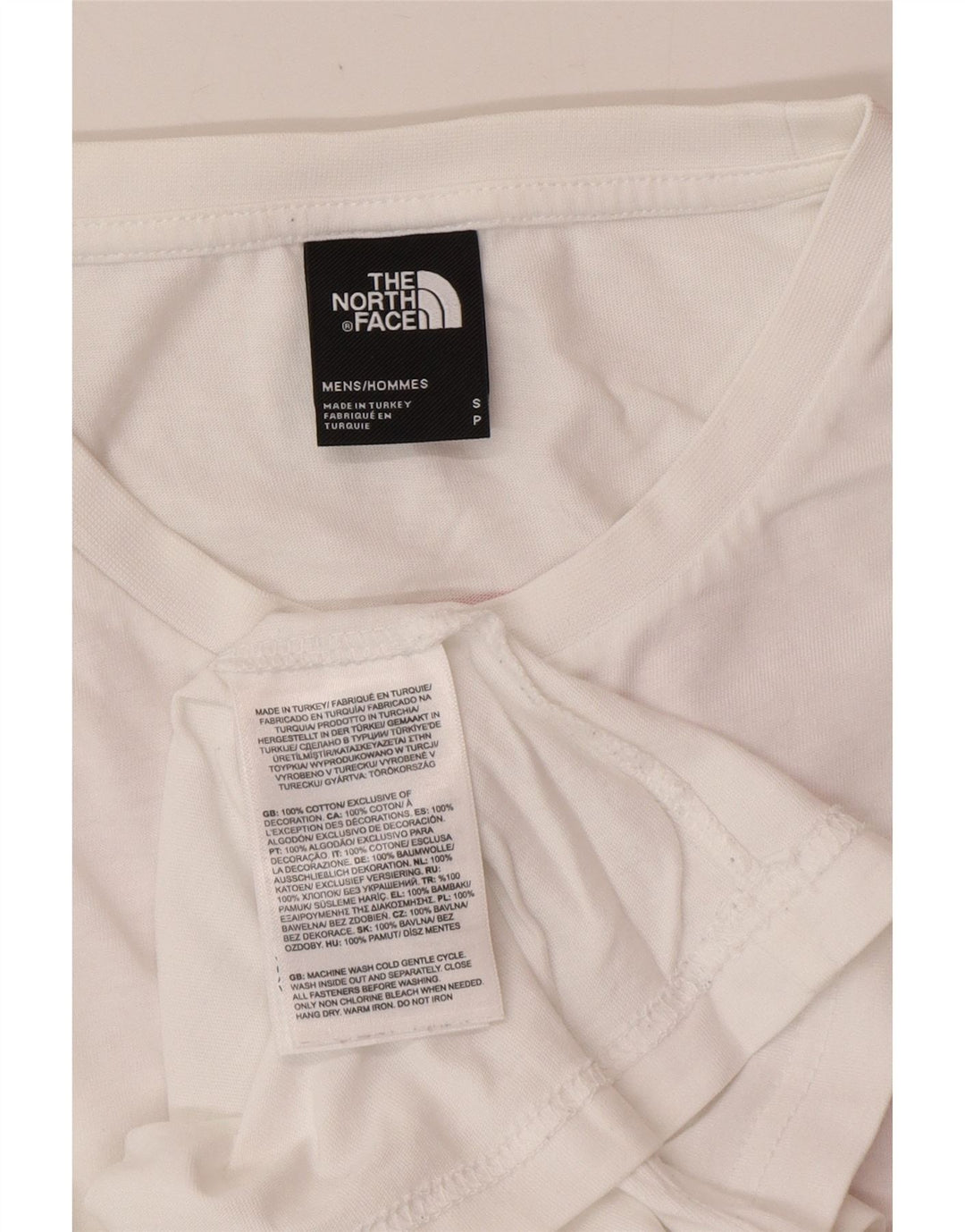 THE NORTH FACE T-shirt graphique pour hommes, petit, en coton blanc