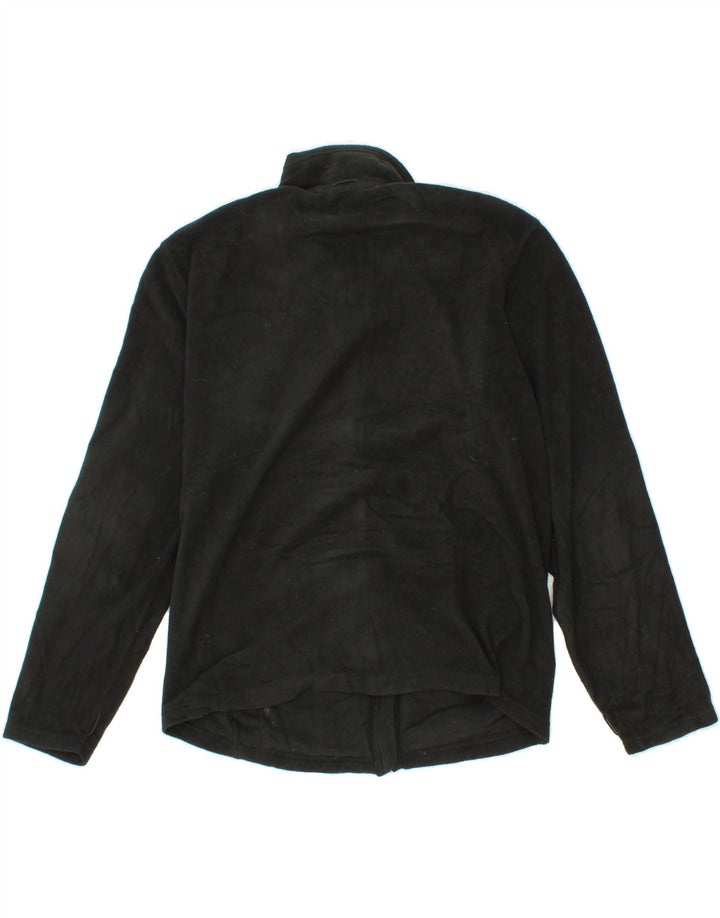 EDDIE BAUER Mens Fleece Jacket UK 38 Medium Black Polyester Vintage Eddie Bauer and Second-Hand Eddie Bauer from Messina Hembry 