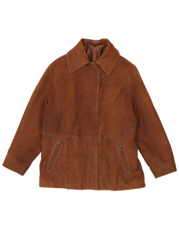 Conbipel Veste en cuir pour femme UK 14 Grand cuir marron