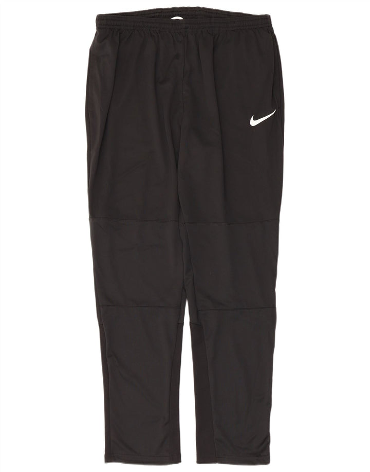 NIKE Pantalon de survêtement Dri Fit pour femme UK 18 XL Noir Polyester