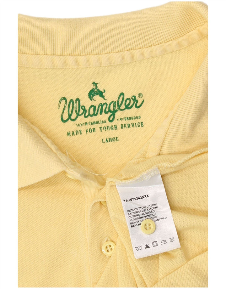 Wrangler Polo Homme Grand Jaune Coton