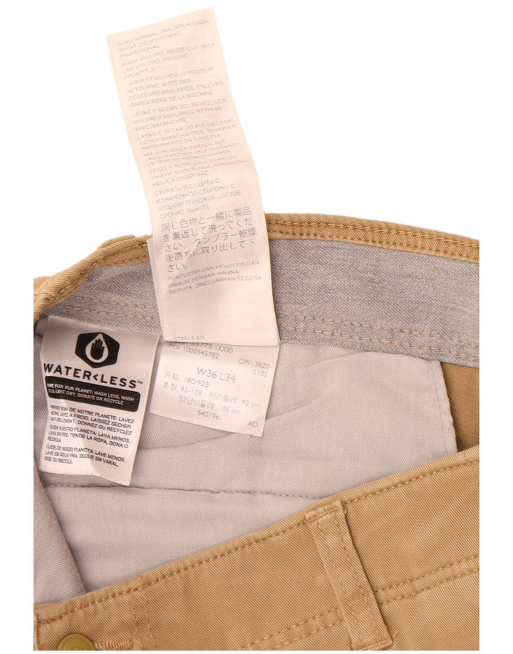 DOCKERS Pantalon Chino Slim Homme W36 L32 Beige Coton