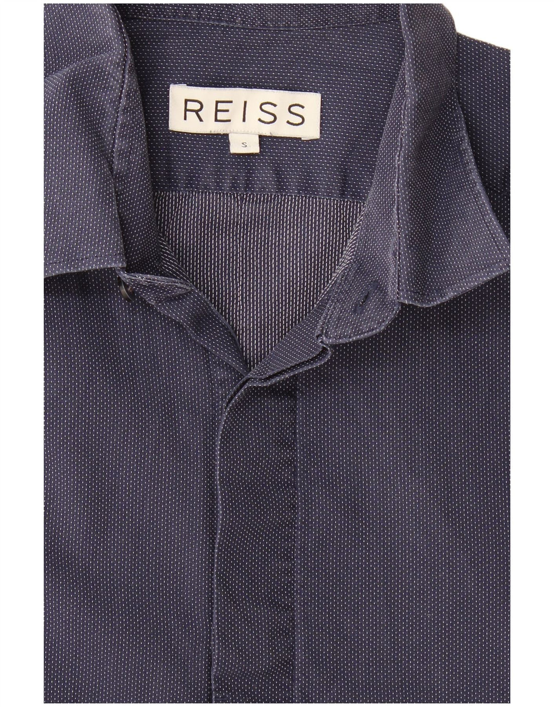 Chemise Reiss Homme Small Bleu Marine À Pois