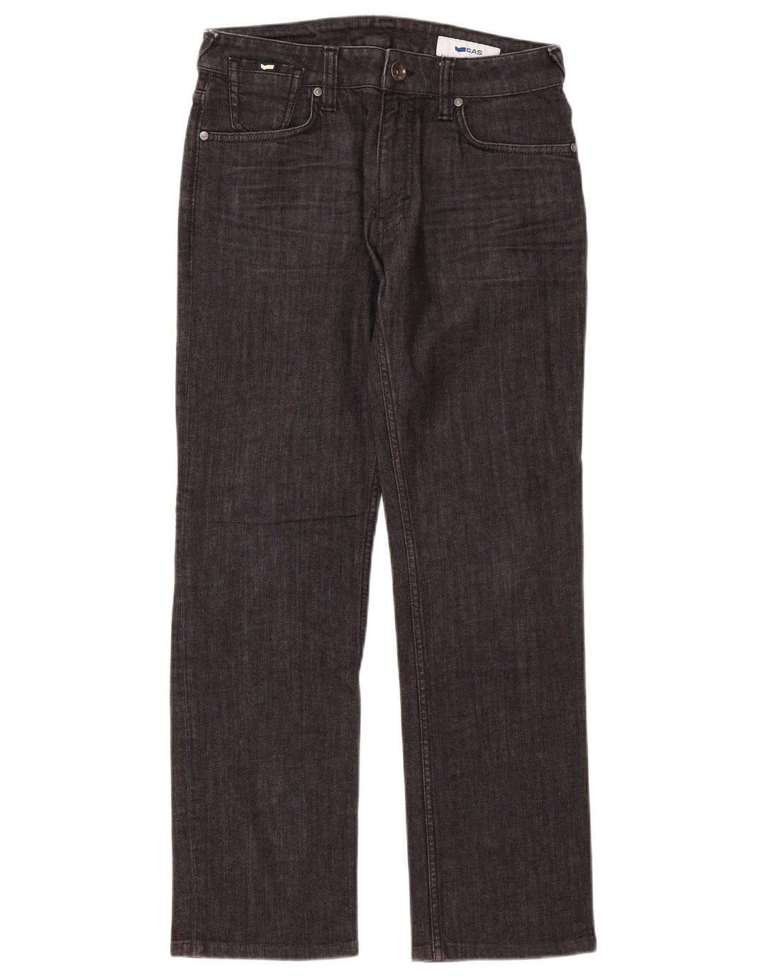 Gas Jean droit femme W30 L30 gris coton
