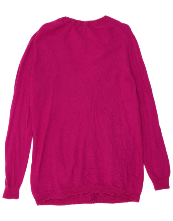 Hobbs Cardigan Pull Femme UK 14 Grand Cachemire Bordeaux