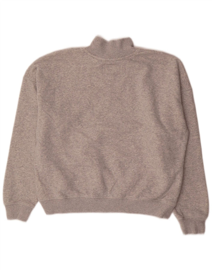 Jack Wills Sweat-shirt graphique surdimensionné pour femme UK 10 Petit Gris