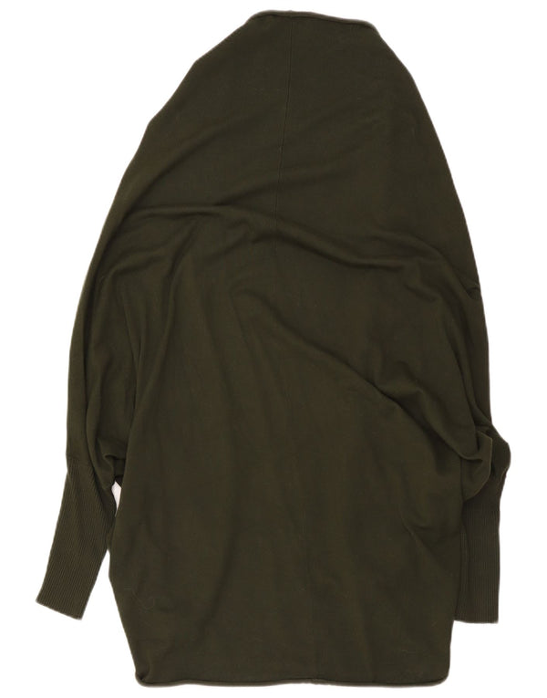 Zara Cardigan ouvert surdimensionné pour femme UK 14 Kaki moyen