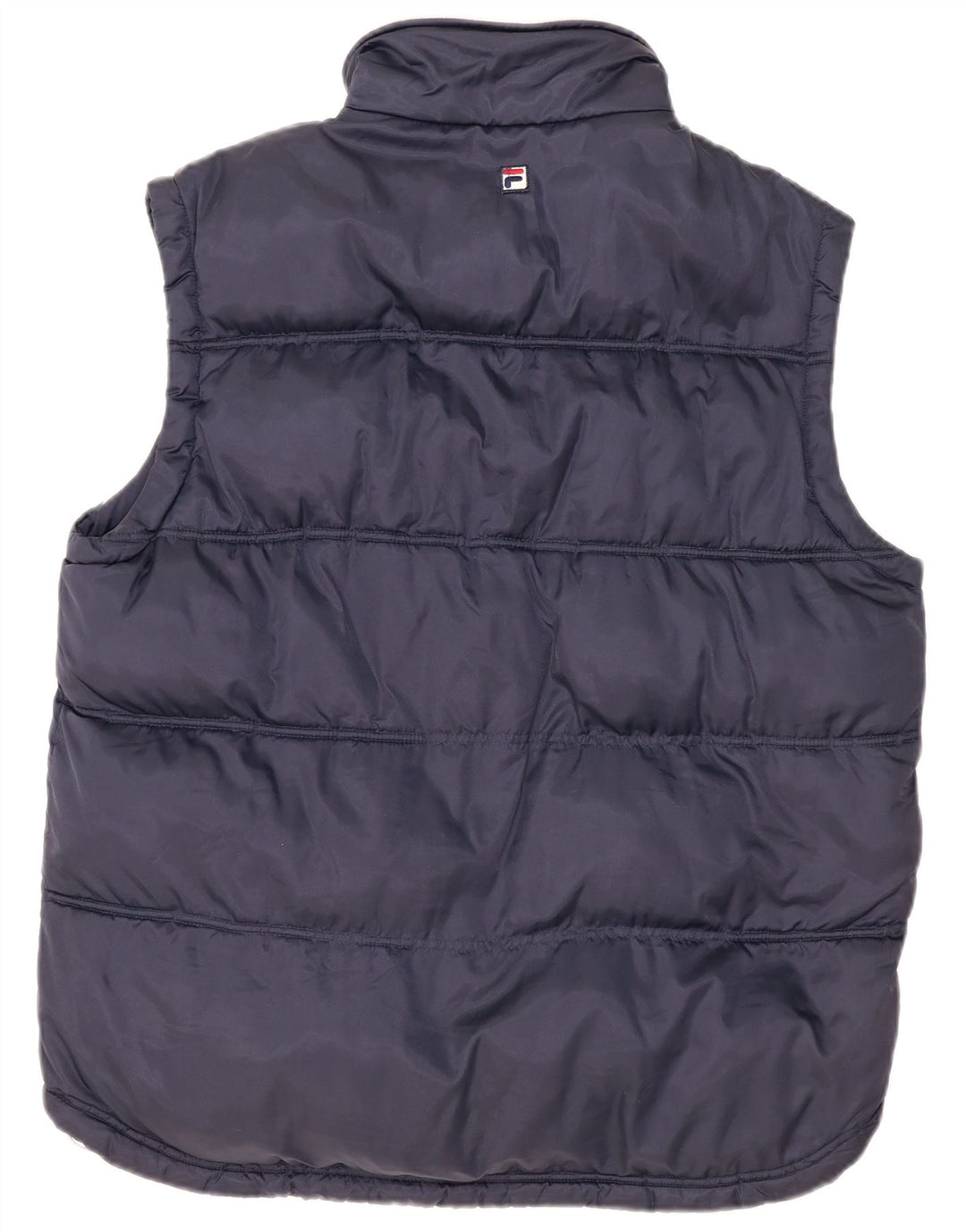 Fila Gilet rembourré pour homme UK 38 Medium Navy Blue Colourblock Polyamide