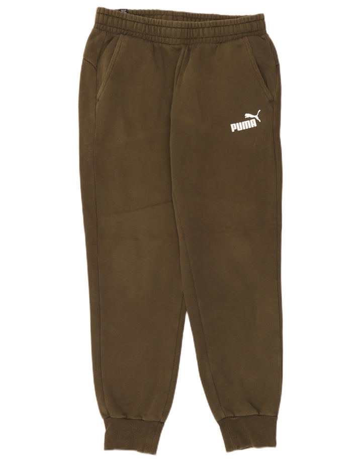Puma Pantalon de Survêtement Joggers Homme Kaki Moyen Coton