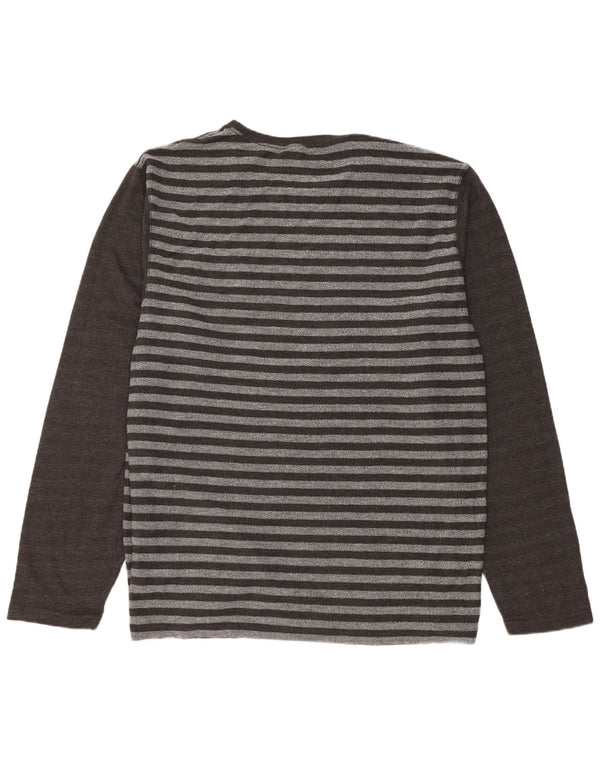Saltrock Haut Homme Manches Longues XL Gris Rayé Coton
