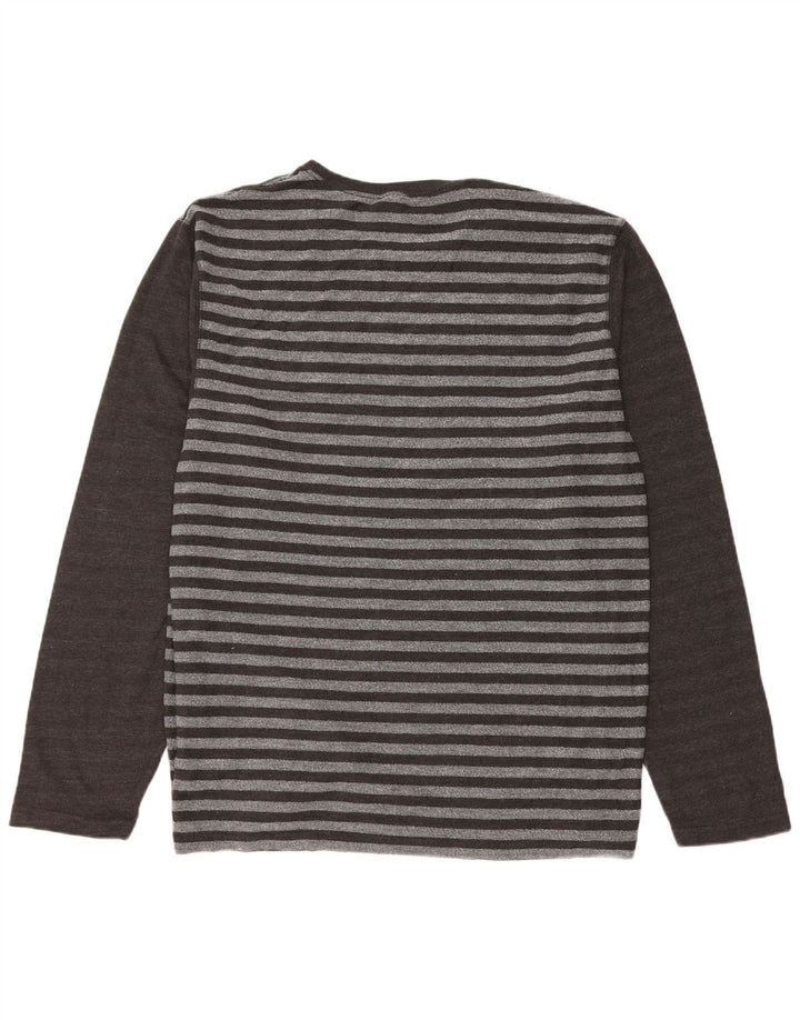 Saltrock Haut Homme Manches Longues XL Gris Rayé Coton