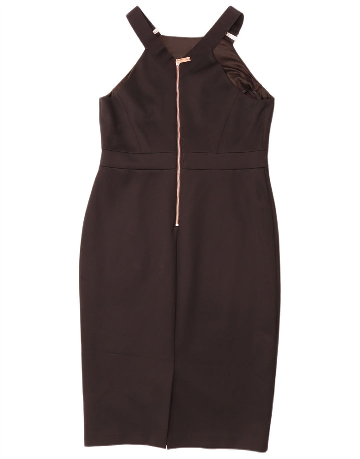 Ted Baker Robe moulante sans manches pour femme Taille 5 XL Noir Polyester
