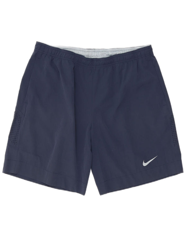 Nike Short de sport pour homme XL Bleu marine Polyester