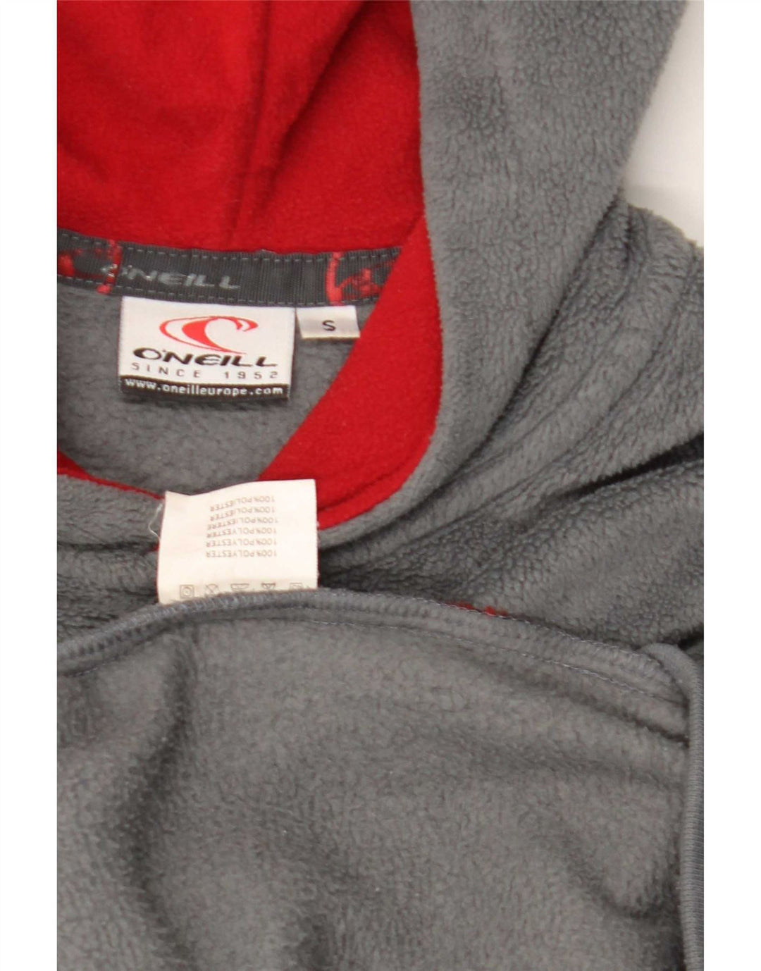O'Neill Pull polaire à capuche graphique pour homme Petit gris Polyester