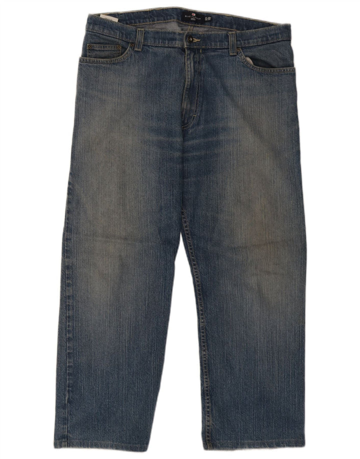 Marks & Spencer Jean Blue Harbor Regular Fit Homme W38 L29 Coton Bleu