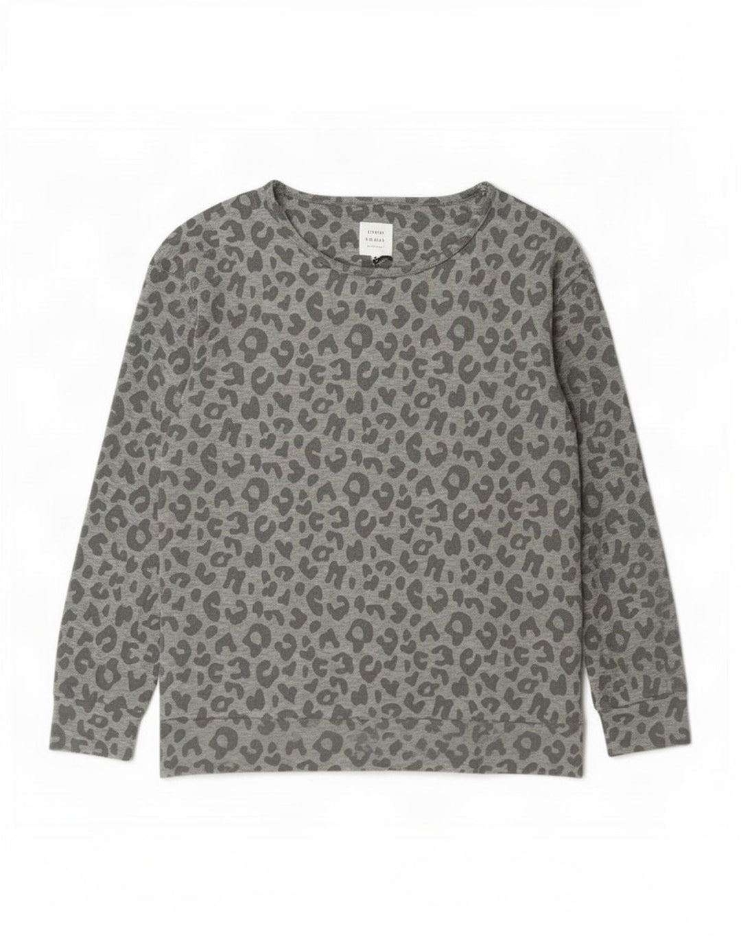 John Lewis Sweat-shirt pour femme UK 44 Gris moyen imprimé animal