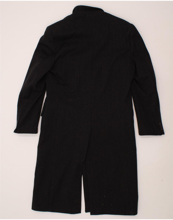 VINTAGE Manteau Homme UK 38 Moyen Noir