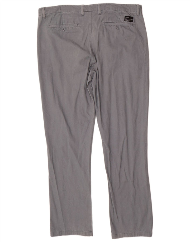 HURLEY Pantalon Chino Droit Homme W36 L32 Gris Coton