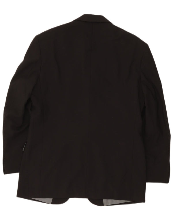 Marks & Spencer Veste blazer courte à 3 boutons pour homme UK 38 Noir moyen