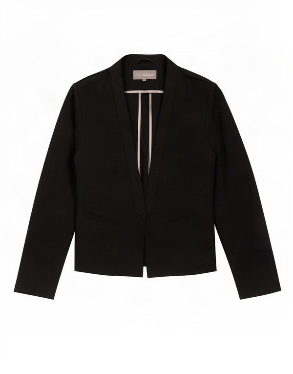 Marks & Spencer Veste Blazer Femme UK 14 Medium Noir Polyester