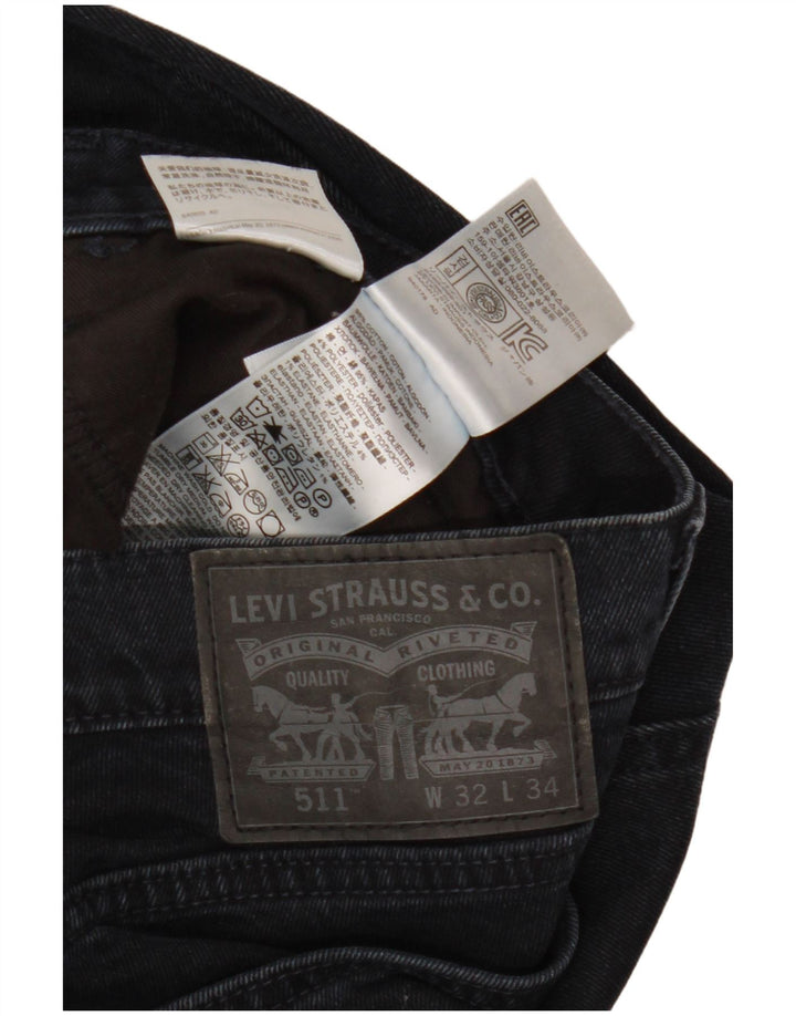 LEVI'S Jean Slim 511 Homme W32 L34 Bleu Marine Coton