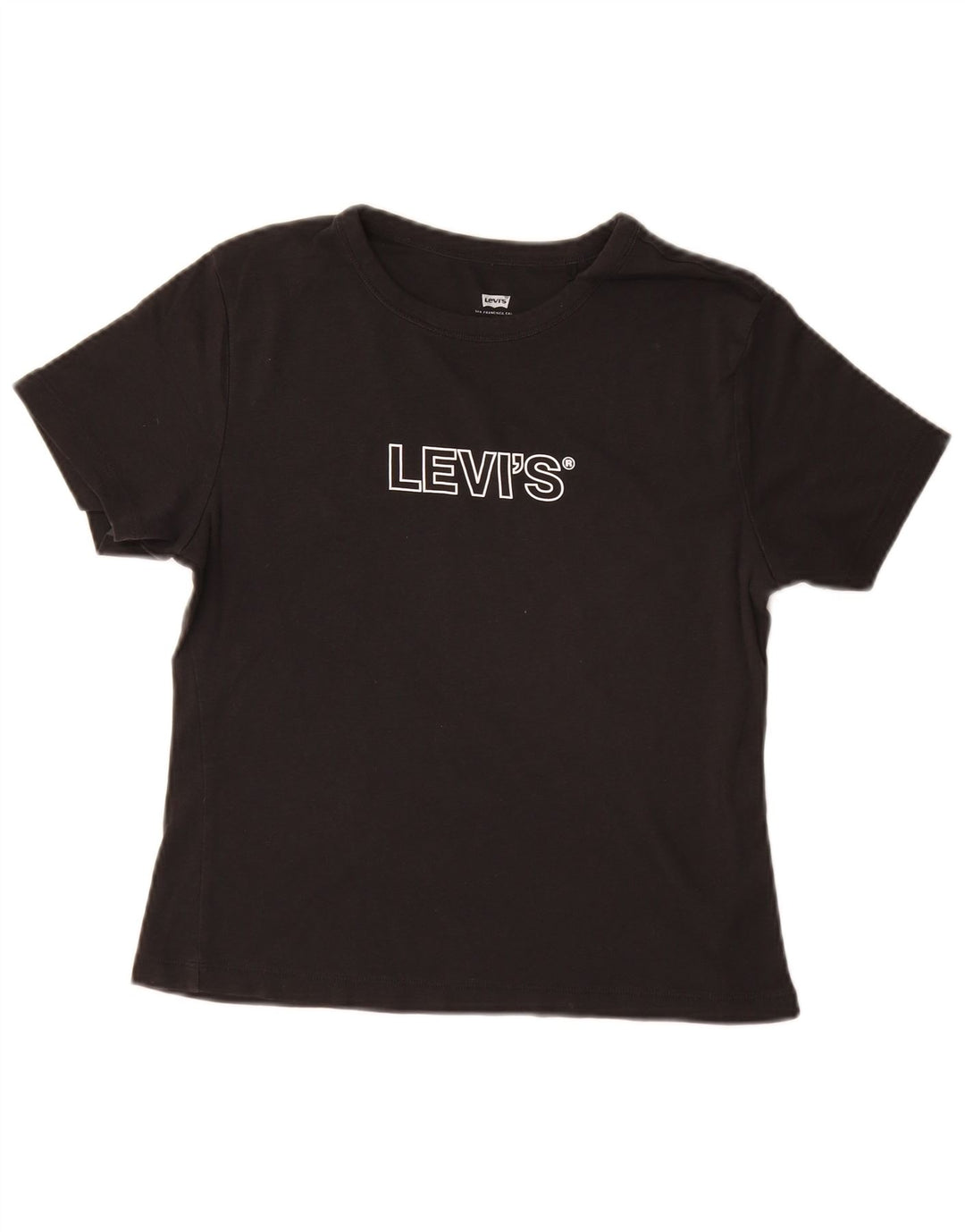 Levi's T-Shirt Graphique Femme UK 12 Noir Moyen