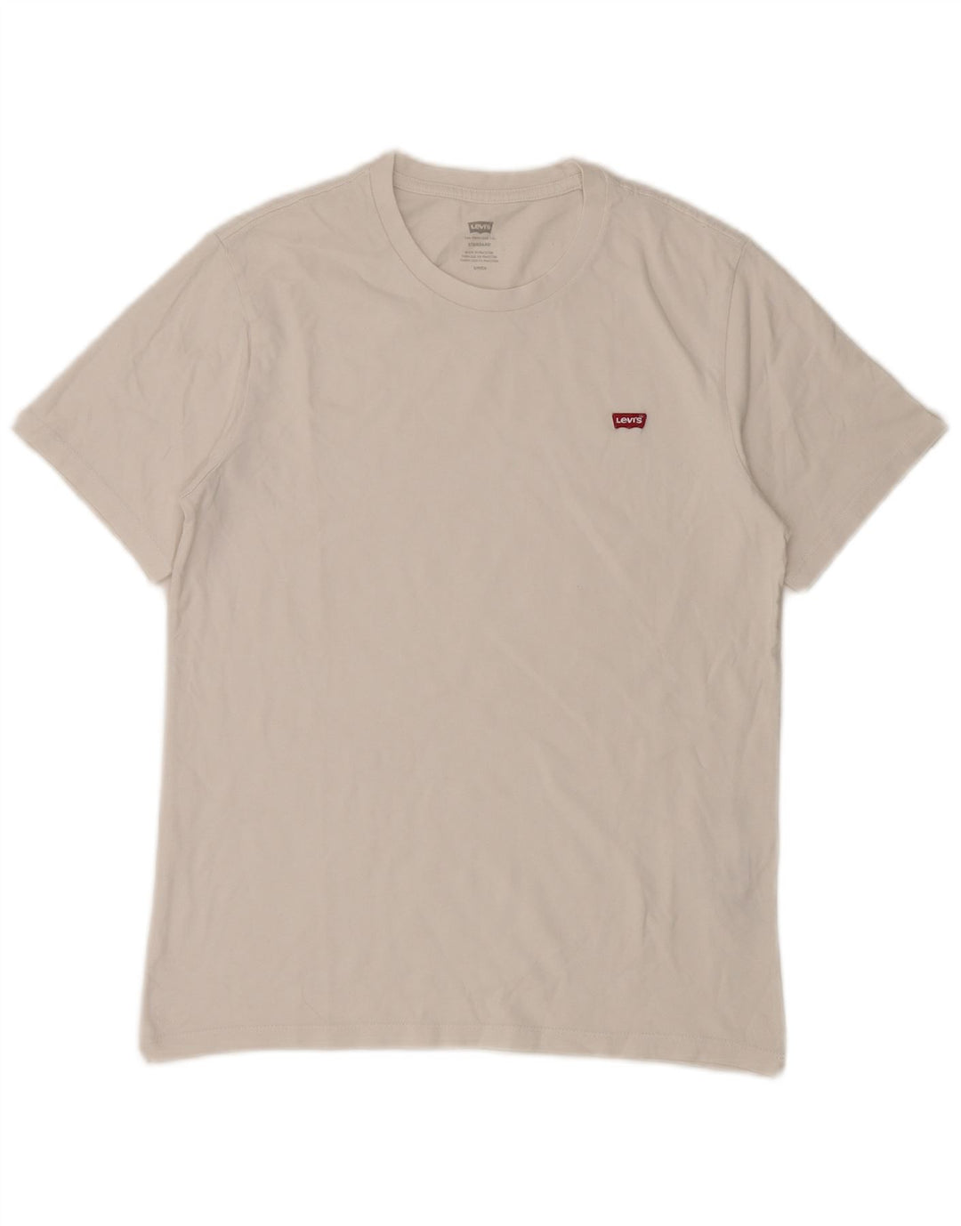 LEVI'S T-Shirt Standard Homme Petit Blanc Coton