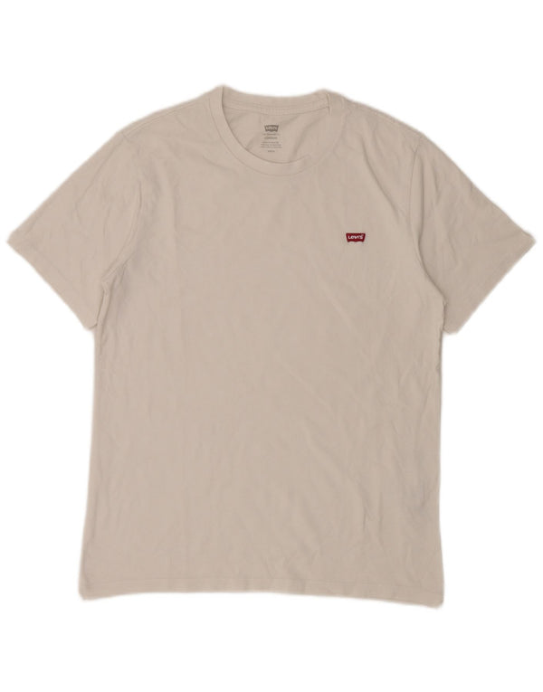 LEVI'S T-Shirt Standard Homme Petit Blanc Coton