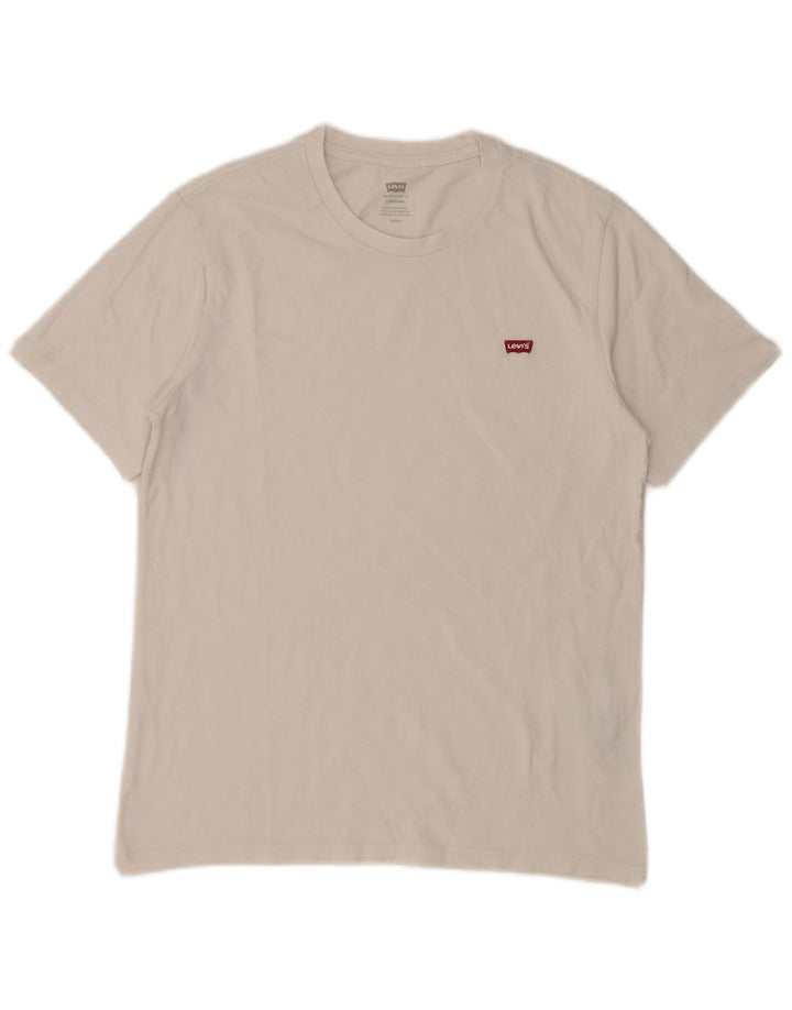 LEVI'S T-Shirt Standard Homme Petit Blanc Coton