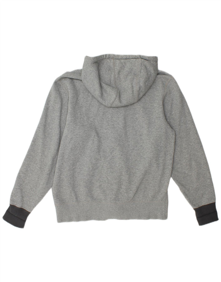 Nike Sweat à capuche zippé en coton moucheté gris moyen pour homme