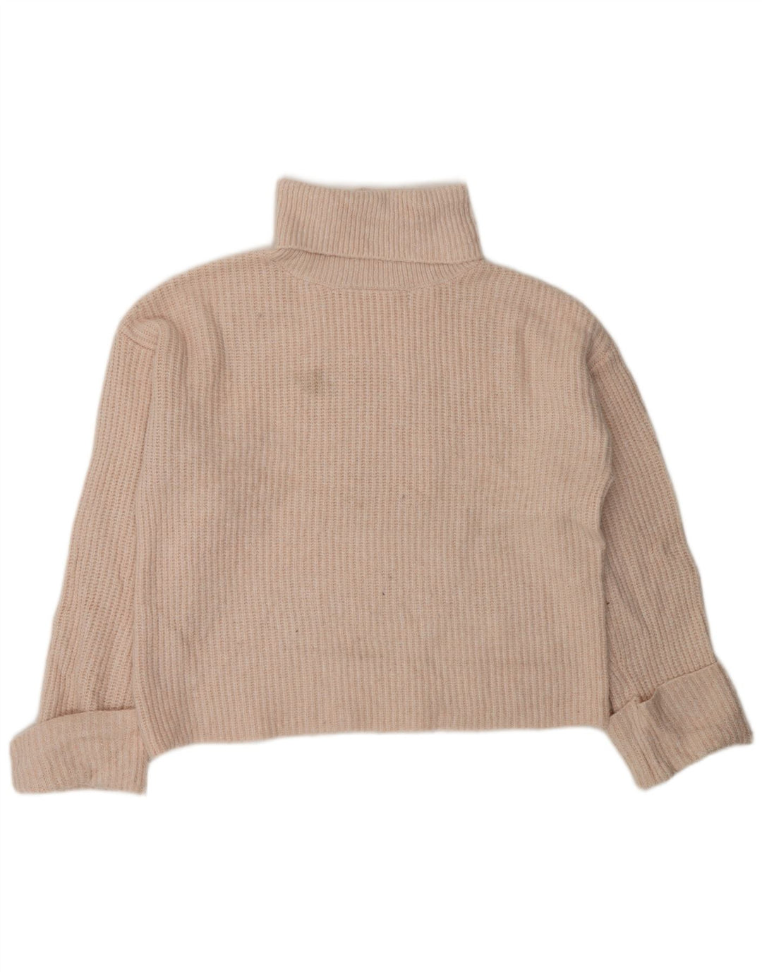 MARKS & SPENCER Pull col roulé pour femme UK 14 Rose moyen