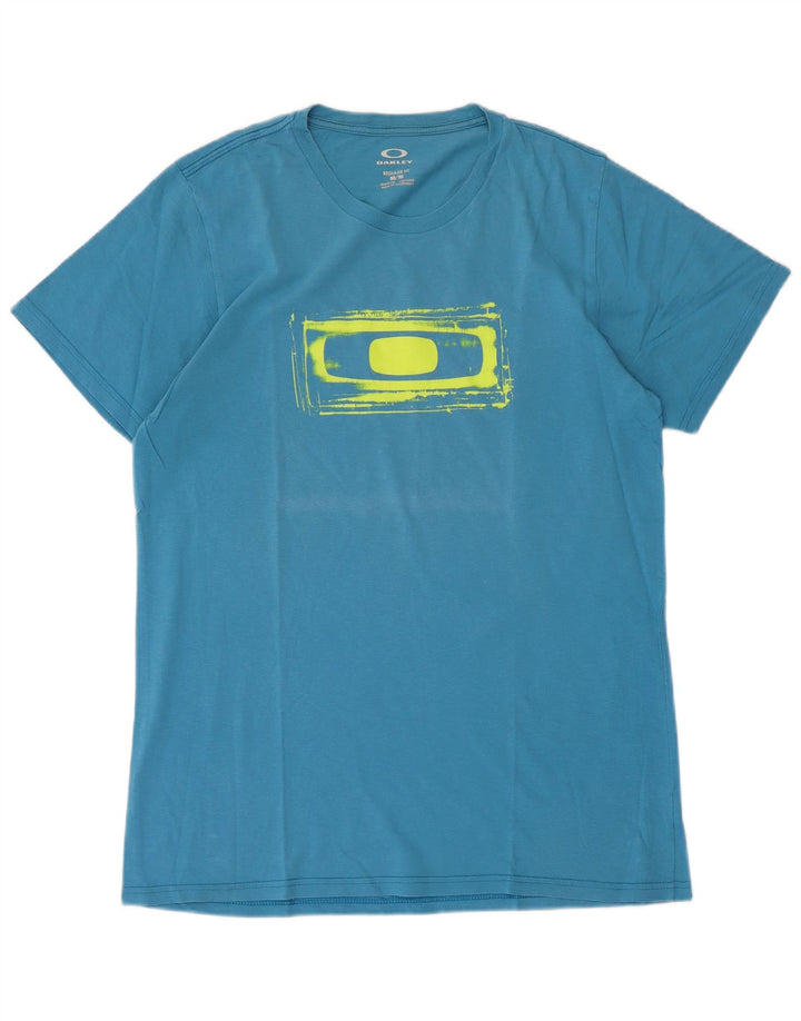 OAKLEY T-Shirt Regular Fit Graphic Homme Bleu Moyen