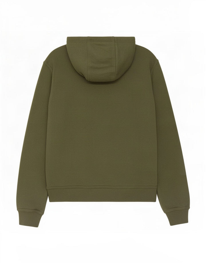 Nike Pull à capuche zippé en coton kaki moyen pour homme