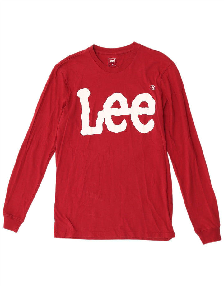 Lee Haut graphique à manches longues pour homme en coton bordeaux moyen