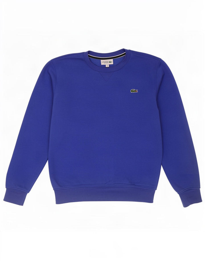 Lacoste Mens Sweatshirt Jumper Taille 3 Petit Bleu Coton