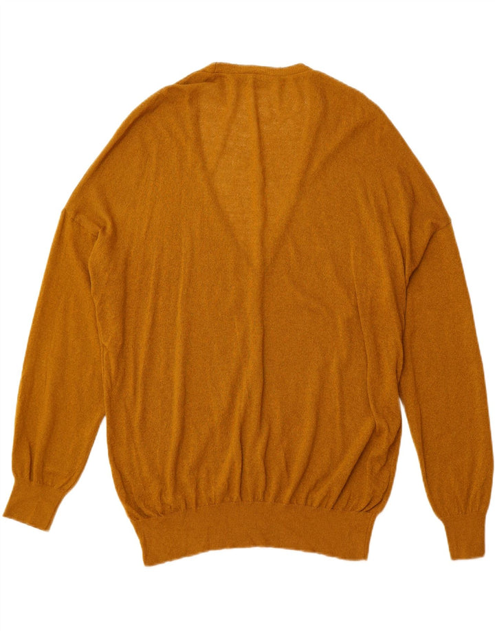 ZARA Cardigan surdimensionné pour femme UK 10 Petit Marron