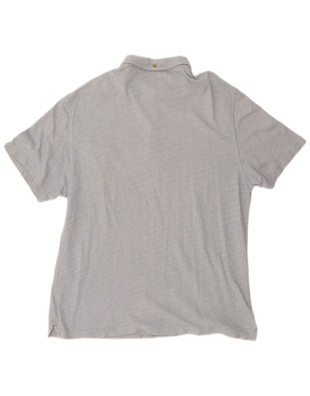 WHITE STUFF Polo Homme Large Gris Géométrique Coton