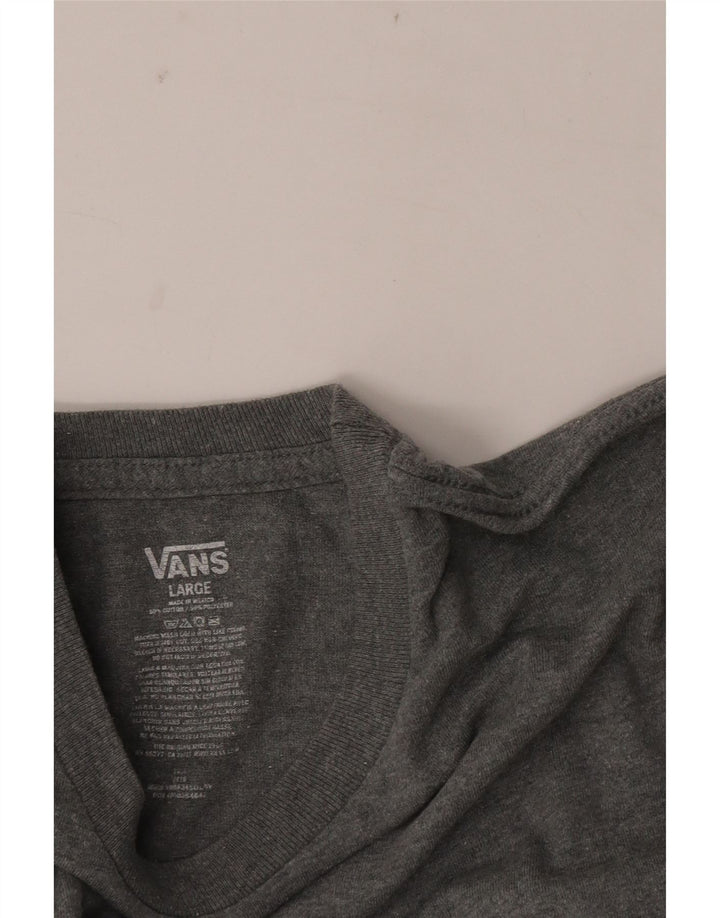 Vans T-shirt graphique pour hommes, grand coton moucheté gris