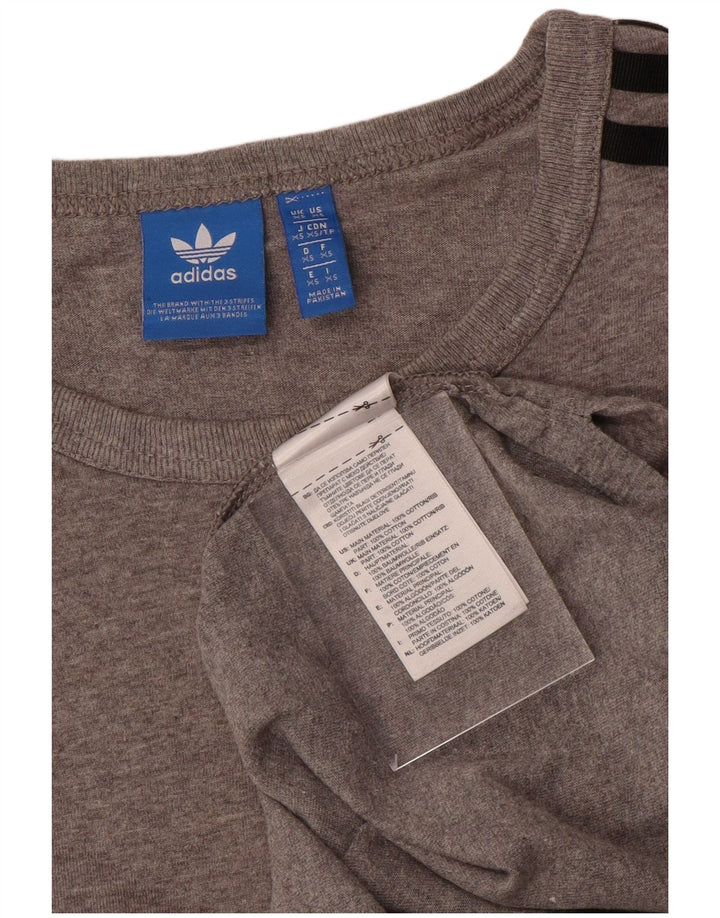 Adidas T-Shirt Homme Top XS Gris Coton