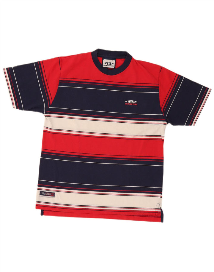 Umbro T-Shirt Top Small Multicolore Rayé Homme