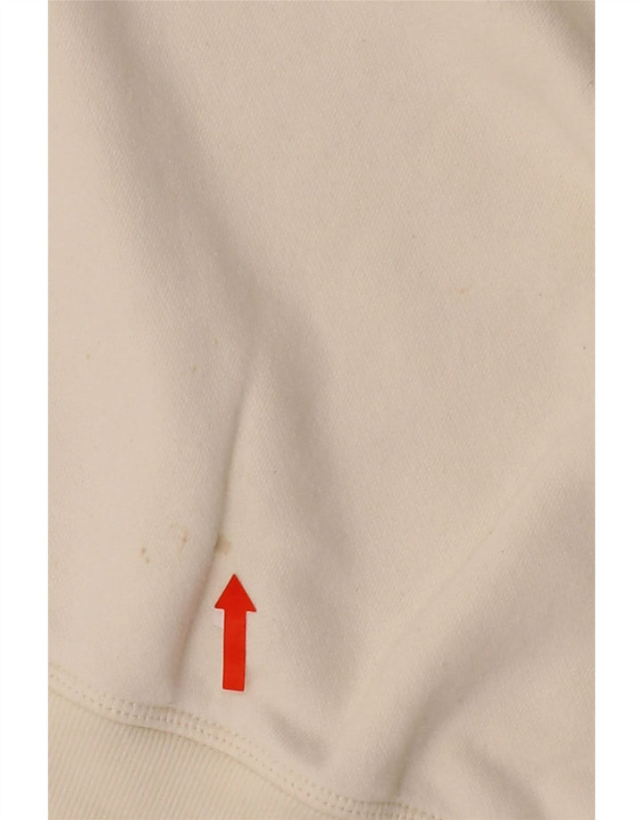 CHAMPION Womens Sweatshirt Jumper UK 14 Medium Off White Cotton Vintage Champion and Second-Hand Champion from Messina Hembry 