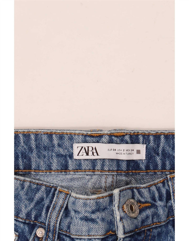 Zara Jean droit femme EU 34 2XS W24 L30 Bleu