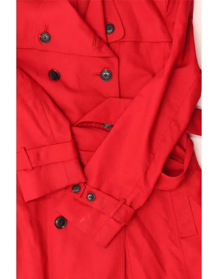 Hobbs Trench-Coat Femme UK 14 Coton Rouge Moyen