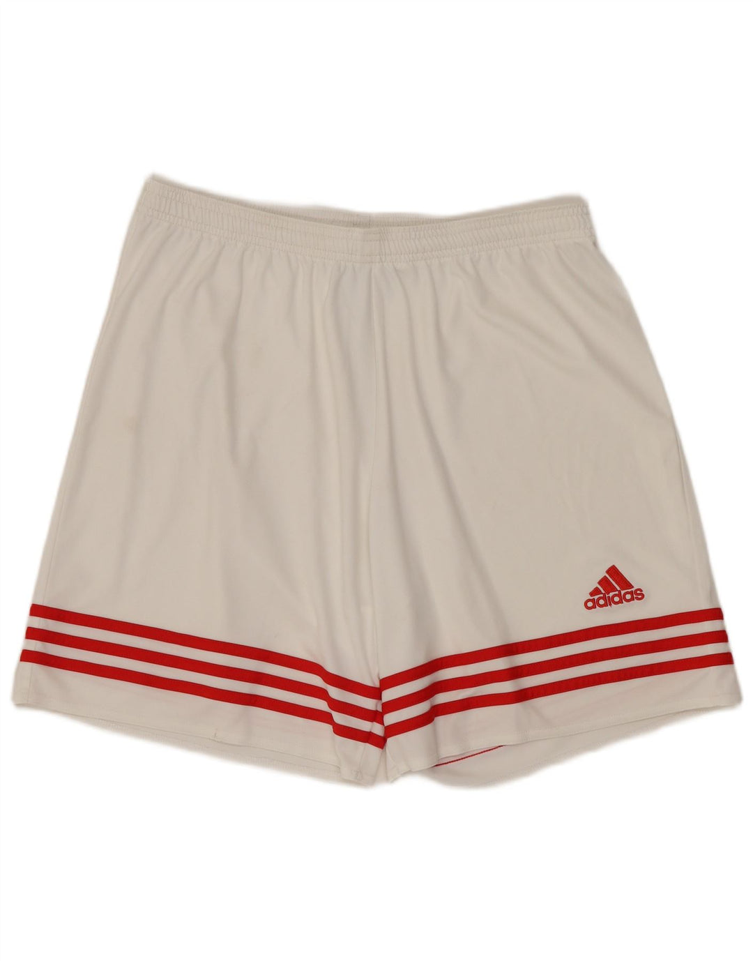 ADIDAS Short de sport Climalite pour hommes, grand, blanc, polyester