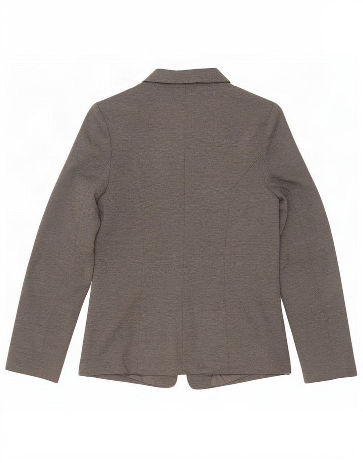 Oasis Veste Blazer Ouverte Femme UK 12 Gris Moyen Polyester