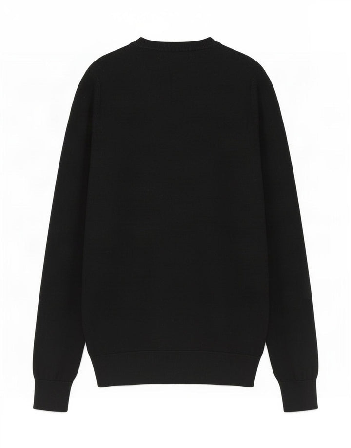 Massimo Dutti Pull col V pour femme UK 10 Petit Noir