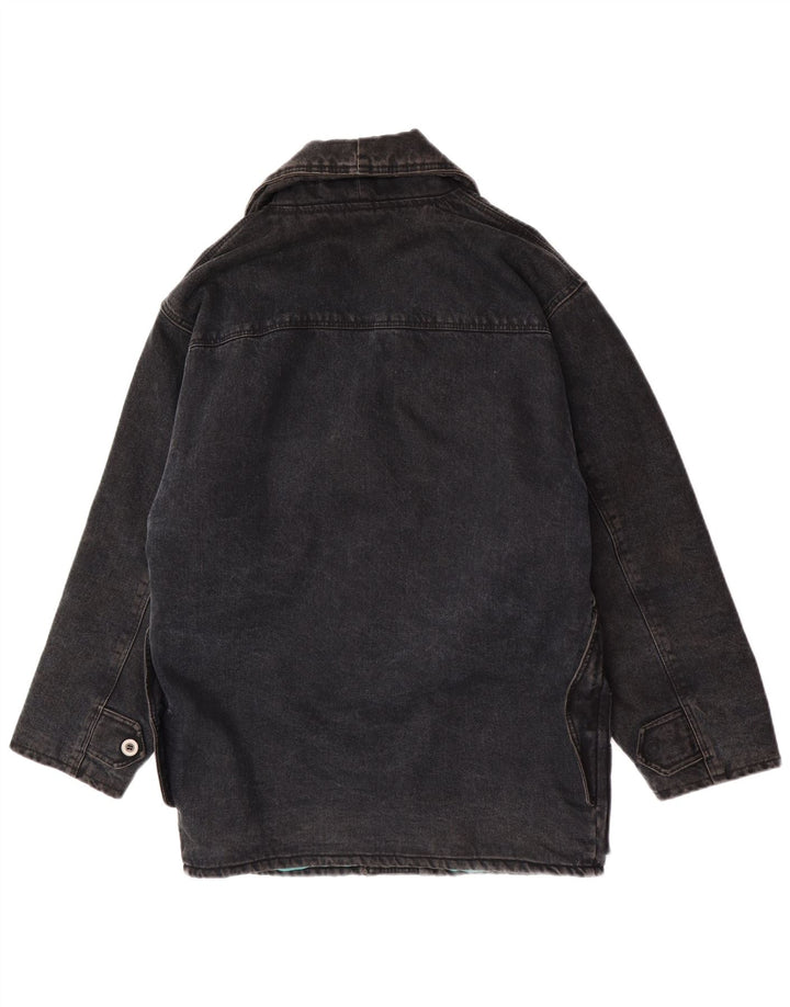 Blue Side Veste en jean pour homme UK 40 Large Noir