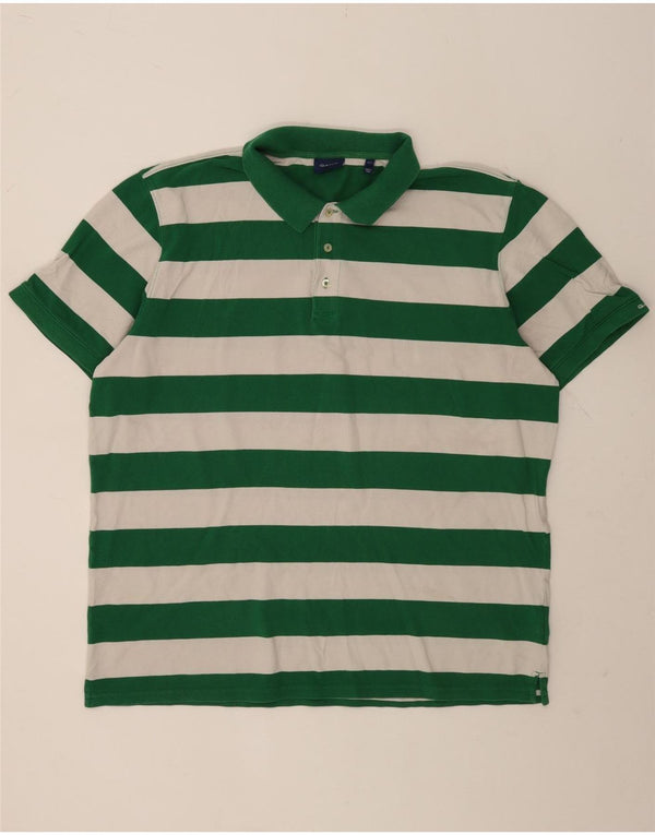 Gant Polo Homme 3XL Vert Rayé Coton