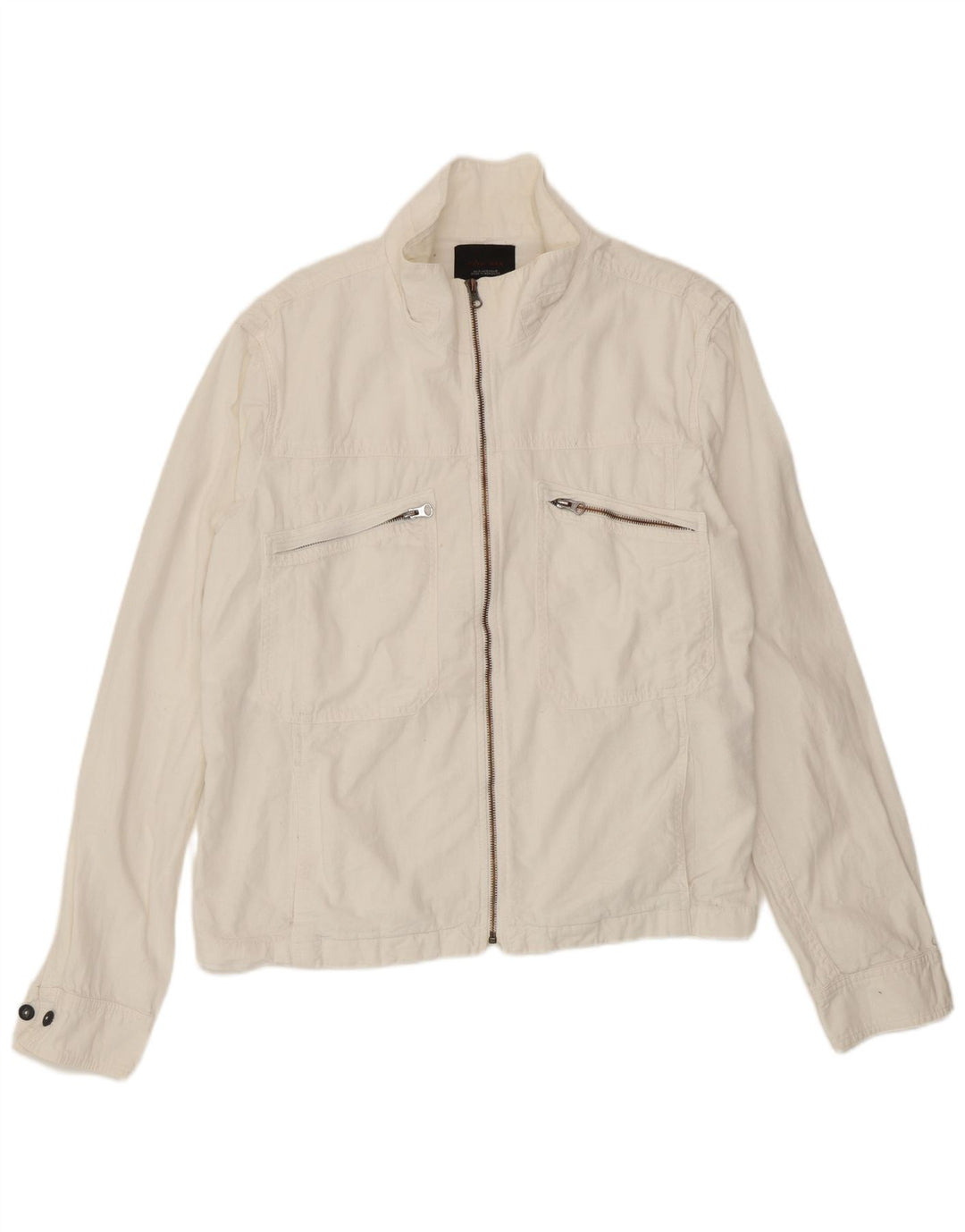 Zara Veste utilitaire pour homme UK 42 XL Blanc Polyester