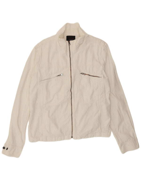 Zara Veste utilitaire pour homme UK 42 XL Blanc Polyester